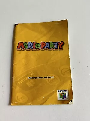 Mario Party N64 Instruction Booklet Manual ONLY • $25