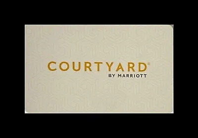 Marriott Courtyard Hotel White Design Room KEY CARD • $2.50