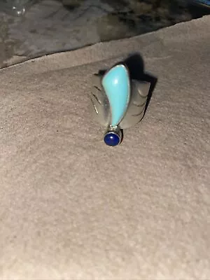 Jay King Sterling And Lapis Ring.  Size 6. • $35