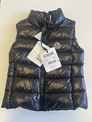 MONCLER Ghany Gilet Vest Size 6 Infant/kids Luxury Full Zip Goose Down Rare BNWT • $299.99