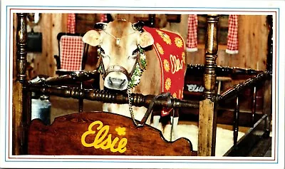 Vintage Postcard Borden Borden's Dairy Milk Advertising AD Elsie Cow Barn  • $3.98