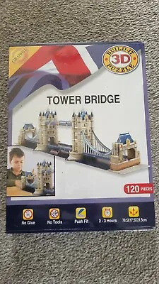 Build It 3d Puzzle Tower Bridge London New / Sealed 120 Pieces -cheatwell Games • £9.99