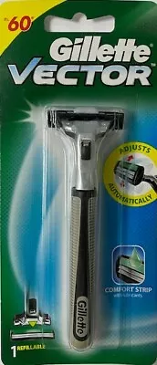 Gillette Vector Razor Handle - Holds All Atra Plus & Contour Blades • $10.10