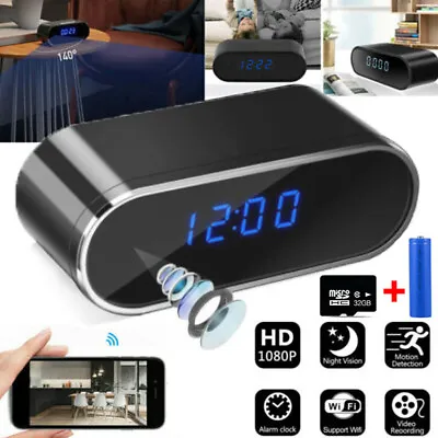 HD 1080P Spy Camera WiFi Hidden Wireless Night Vision Security Nanny Cam Alarm • $13.99