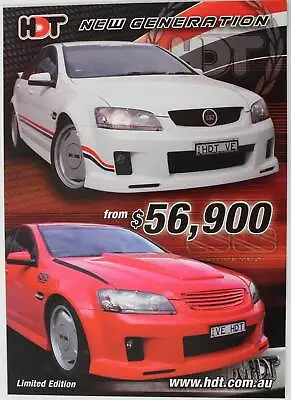 New Original HDT New Generation VE SS Commodore A4 Brochure Flyer Hard Card  • $31.86