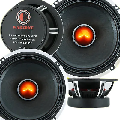 4x Gravity WZL6 6.5? Car Audio Speaker  Midrange Bullet Loud Speaker 800W 4 Ohm • $129.99