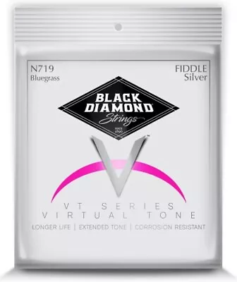 Black Diamond Fiddle Violin Strings N719 Silver Plated Wound • $9.90