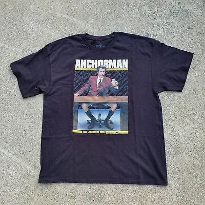 Anchorman Shirt Mens Extra Large Black Movie • $4