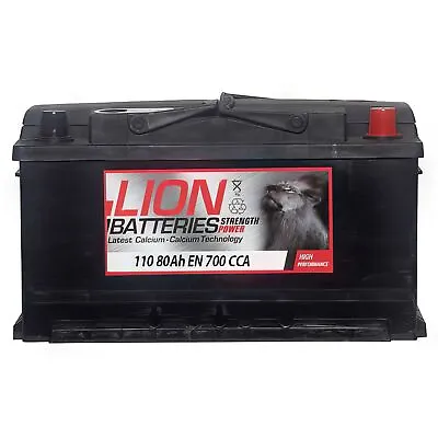 444771101 110 12V Car Battery 3 Year Guarantee 78AH 700CCA 0/1 B13 Spare By Lion • £73.30