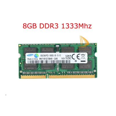 £6.83 • Buy Samsung 8GB 4GB 2GB RAM DDR2 DDR3 6400 10600 12800 Laptop Memory RAM 204PIN Lot