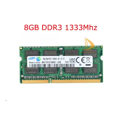 £6.83 • Buy Samsung 8GB 4GB 2GB RAM DDR2 DDR3 6400 10600 12800 Laptop Memory RAM 204PIN Lot