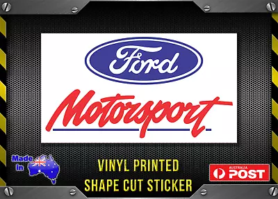 Ford Motorsport Repro Vinyl Print Sticker Large 175mm FREE POST! • $6.95