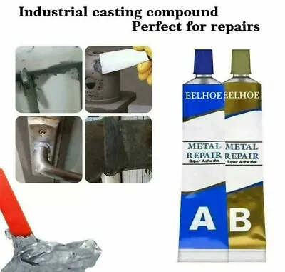 100g Industrial Heat Resistance Cold Weld Metal Repair Paste Adhesive A&B Gel • £5.98