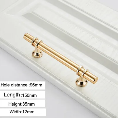 3.75  96MM T Bar Drawer Knobs Closet Pulls Kitchen Cabinet Door Handles Gold US • $1.99