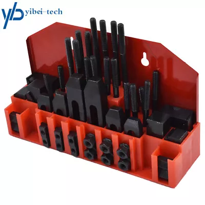 58 Piece Pro-Series 7/16  T-Slot Clamping Kit Bridgeport Mill Set Up Set 3/8-16 • $58.25