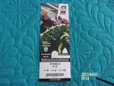 Indy 500 Ticket  May 242020 The Race That Did Not Happen  New Ticket  • $7