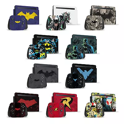 Batman Dc Comics Logos And Comic Book Vinyl Skin For Nintendo Switch Bundle • $43.95