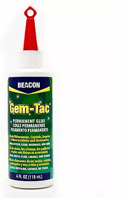 Beacon Gem-Tac Permanent Adhesive 4-Ounce Item Package Quantity:1 Colour Nam... • $38.63