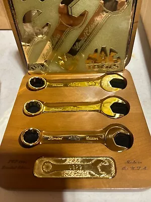 MAC TOOLS SCS 1993 24KT GOLD PLATED WRENCH SET In ORIGINAL BOX • $70