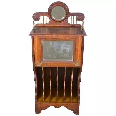 Antique Victorian Oak Music Cabinet #21988 • $495