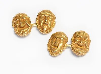 Frank Walter Lawrence Art Nouveau Gold Mythological Cufflinks • $10950