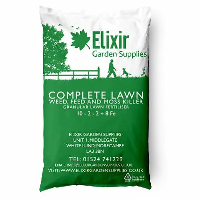 Weed Feed Mosskiller | COMPLETE LAWN 4 In One Green Up | 10- 2- 2 + 8 Fe | 20kg • £46.49