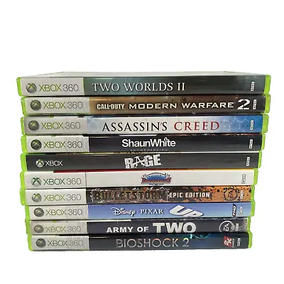 Lot Of 10 XBOX 360 Video Games - Guaranteed Working Bundle Lot Collection • $34.97