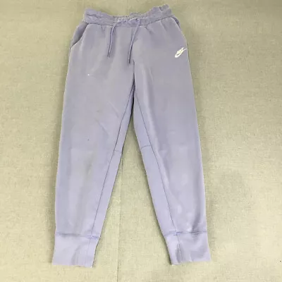 Nike Womens Tracksuit Pants Size S Purple Pockets Drawstring Jogger • $19.97