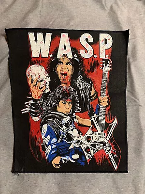 VTG RARE 1980s WASP Tour Back Patch Metal Thrash Death Metallica Slayer Anthrax • $125