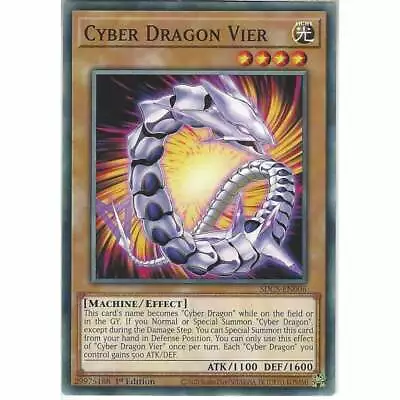 SDCS-EN006 Cyber Dragon Vier | 1st Edition Common | YuGiOh Trading Card Game TCG • £0.99