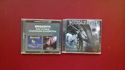 Megadeth-Rust In Peace / Countdown To Extinction / Oystopia CD's • £11.45