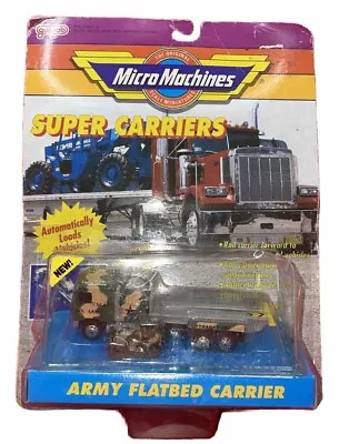 Micro Machines Super Carriers Series Army Flatbed Carrier BRAND NEW SEALED! RARE • $89.99