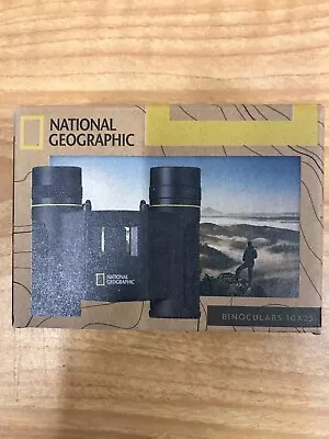 National Geographic 10 X 25 Pocket Binoculars With Foldable Eyecups.... • £25