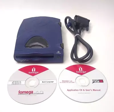 ZIP 250 SCSI Iomega Drive External Z250P Discs Cable *PARTS/SPARES/REPAIR* • $39.93