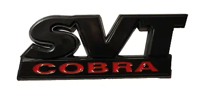 1999-04 Mustang SVT Cobra Emblem Black With Red Cobra Lettering • $11.95