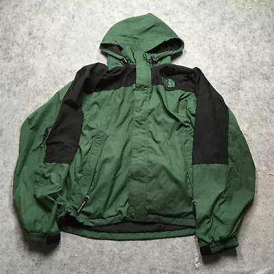 Vintage North Face Mountain Ski Jacket Mens Large Green Full Zip Pockets Logo • $39.95