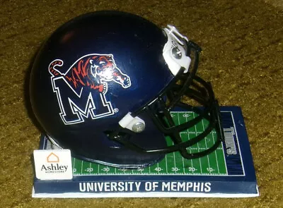 Limited-Edition RARE Authentic MEMPHIS TIGERS Blue FOOTBALL MINI HELMET • $29.99