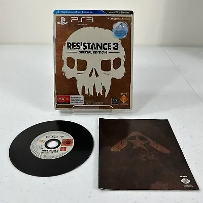 Sony Playstation 3 Ps3 Game Resistance 3 Special Edition Steel Case • $19.99