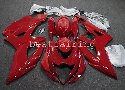 Red Black Carbon Fiber Painted Fairing Kit For Suzuki GSXR1000 2005 2006 ABS K5 • $599