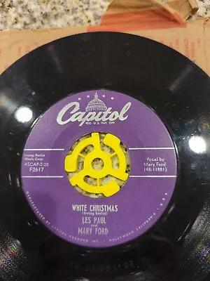 Les Paul And Mary Ford Jingle Bells / White Christmas 45 RPM Vinyl • $4.99