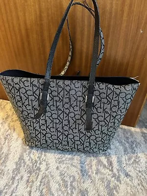 Calvin Klien Tote Bag Black And Grey Genuine • £20