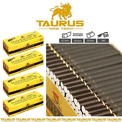 £34.95 • Buy 4000x IMPERATOR BLACK CARBON Filter TUBES Tip Paper Smoking Cigarette Tobacco UK