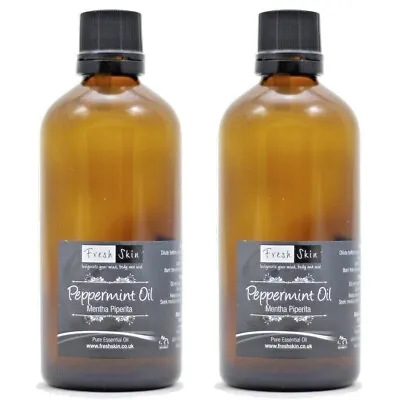 £16.40 • Buy 200ml (2 X 100ml) Peppermint Essential Oil 100% Pure & Natural - Mentha Piperita