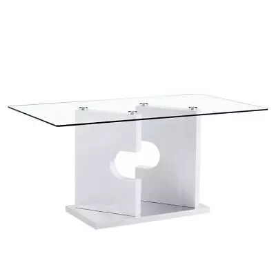 Large Modern Minimalist Rectangular Glass Dining Table For 6-8 People • $360.69