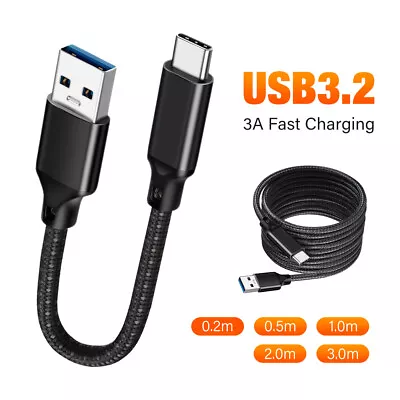 USB-C 3.2 Type-C Data Charge Cable For Samsung S24 S23 S22 S21 Ultra IPhone 15 • $12.56