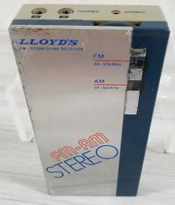 Lloyd's Radio Am/fm Stereo Receiver Transistor With Case Model N747 Vintage • $25