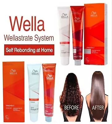 WELLA STRAIGHT(N) Permanent Straight System Hair Straightening Cream 100+100ml • $20.49