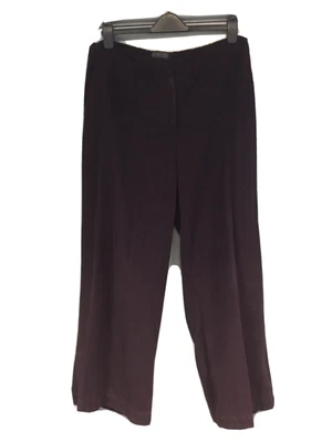 £35 • Buy Oska Trousers - Dark Plum - Fine Cord - Wide Leg - Size IV (approx 14)