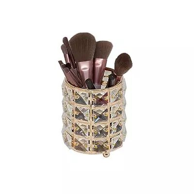 Crystal Makeup Brush Holder Organizer Cosmetics Brushes Cup Container • $15.30