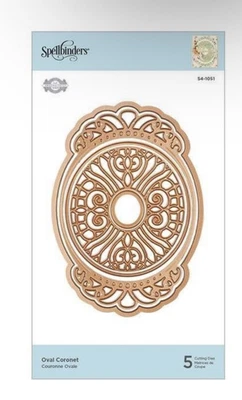 $27.17 • Buy Spellbinders Shapeabilities Die Set Oval Coronet Etched Flourished Fretwork